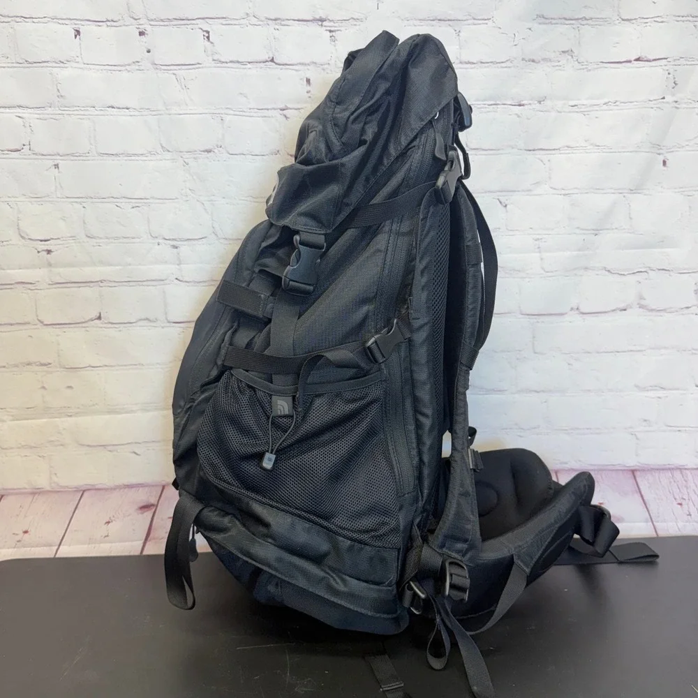 The North Face Terra 45 Backpack Black Hiking Travel Internal Frame Bag